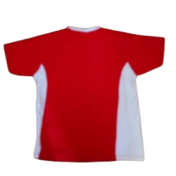 Unisex Kiviks Red & White Colorblock Tee Shirt - Picture 2 of 2
